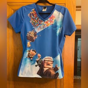Pixar scrub top. From the movie UP . Size extra small